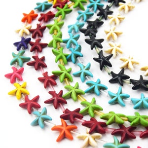 Howlite Starfish Beads: Essential Accents for Vibrant Summer Jewelry
