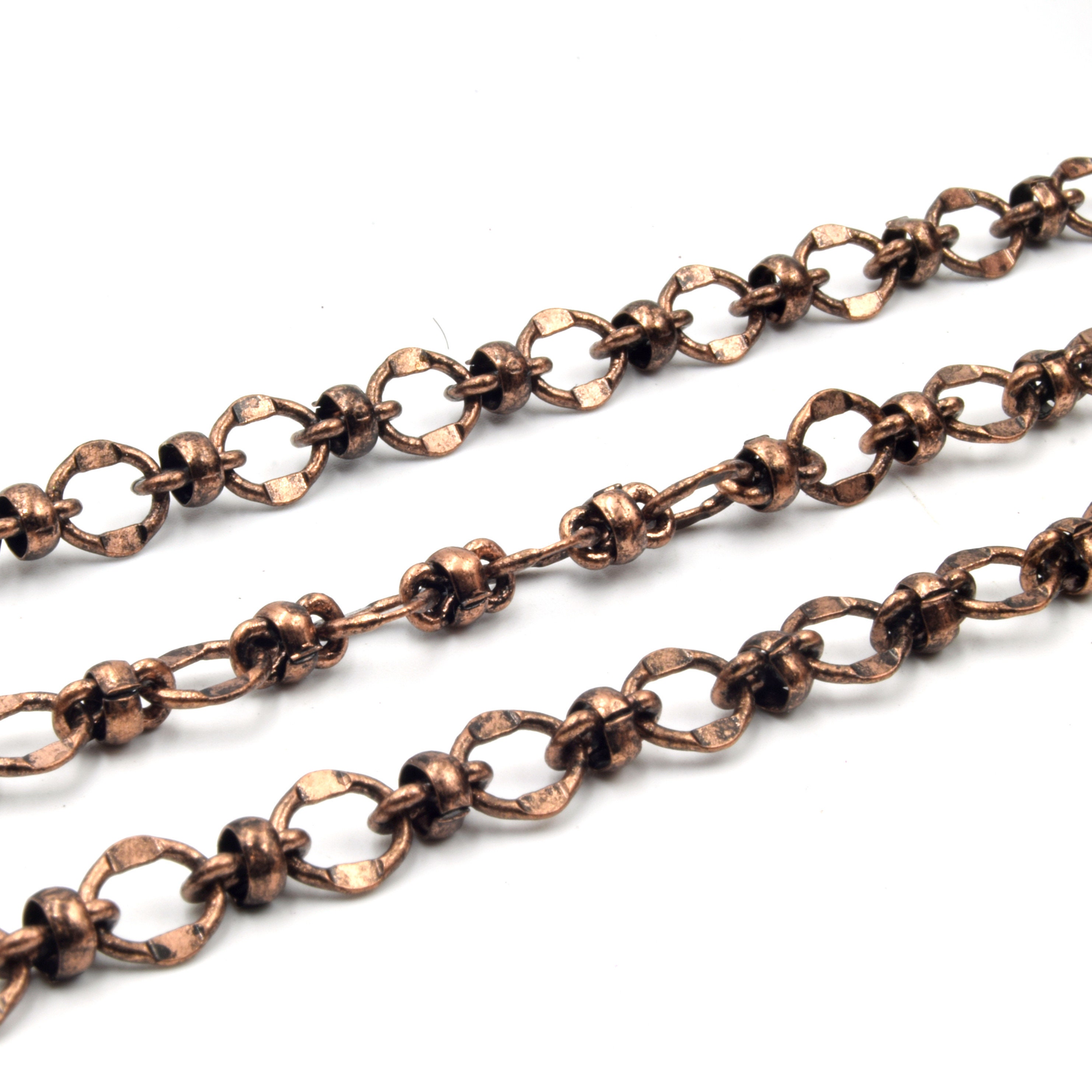 Copper Link Chain 7mm x 8mm Oval Link Chain Gold Silver Etsy