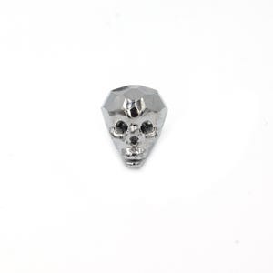 Crystal Skull Beads | 18mm x 20mm 3D Skull Glass Beads for Crafting
