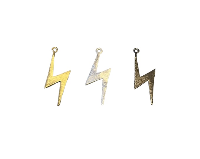 Lightning Bolt Findings | Plated Copper Components For Jewelry Making