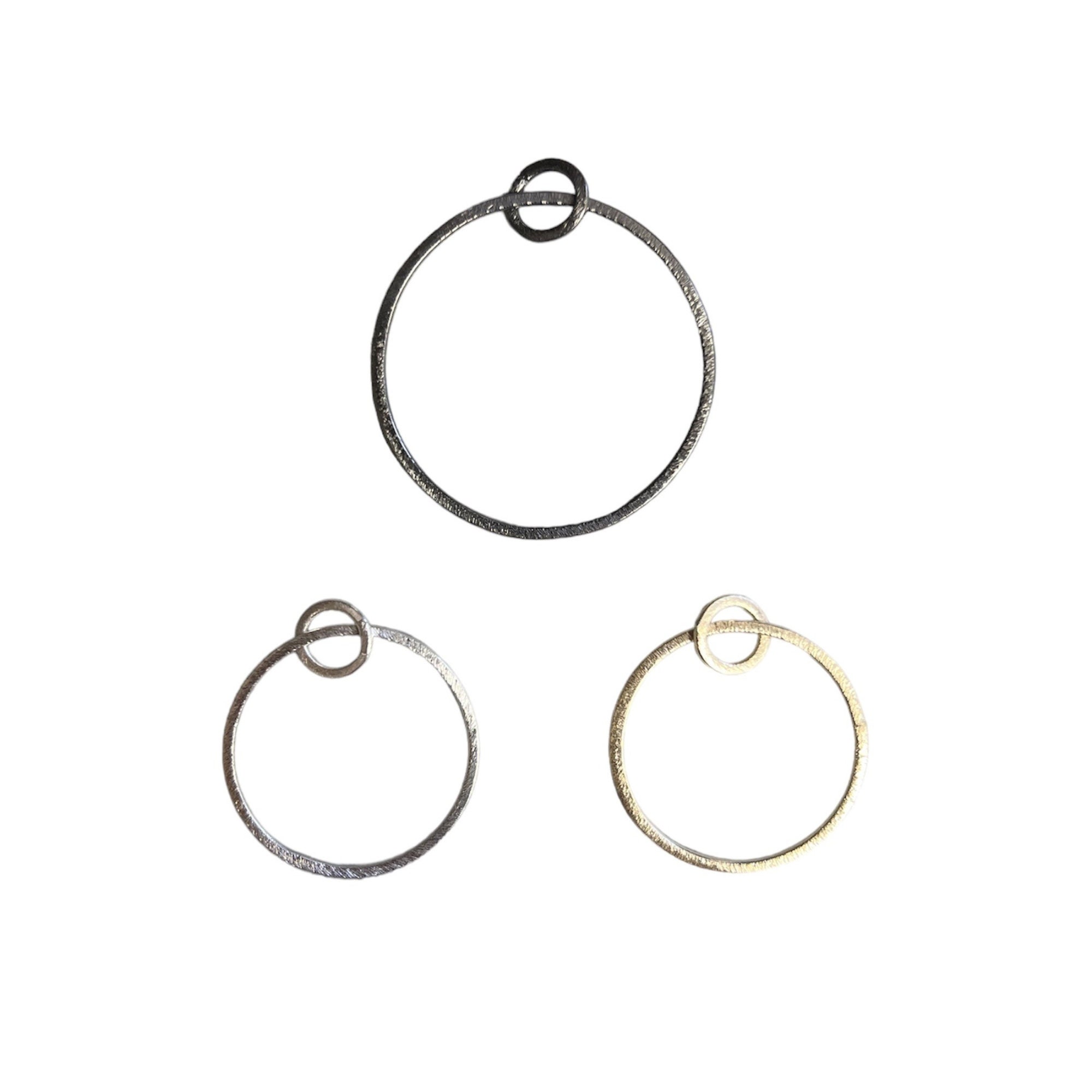 Findings For Jewelry Making  Open Double Circle Ring Shaped Copper  Components