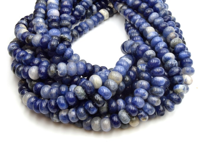 Sodalite Rondelle Beads