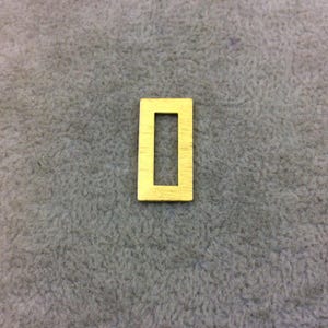 Gold Brushed Copper Rectangle Components – 10mm x 21mm (Pack of 10)
