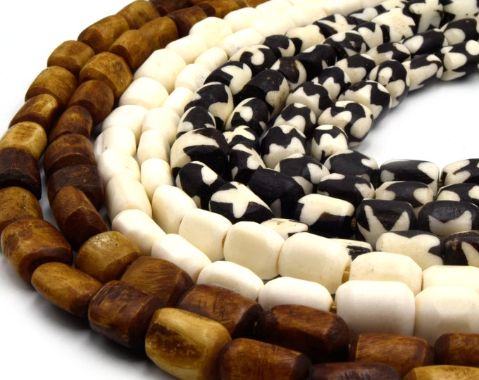 Bone Beads | African Fair Trade Beads | Kenyan Tribal Tube Beads