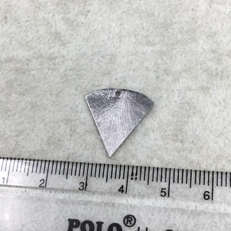 Sold in Pre-Counted Packs of 10 Pieces 18mm x 18mm Gunmetal Brushed Finish Blank Inverted Triangle Shaped Plated Copper Components