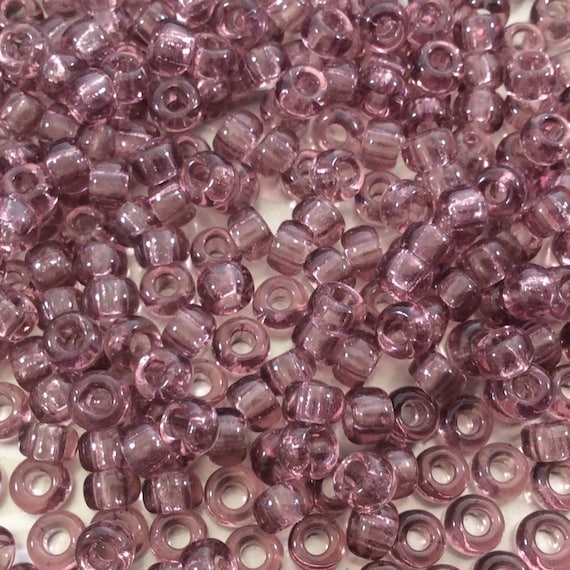 Miyuki Glass Seed Beads: Smoky Amethyst, Glossy Finish (20 Gram Tube)