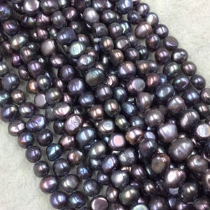 Peacock Pearl Kartoffelperlen - 6 mm-8 mm