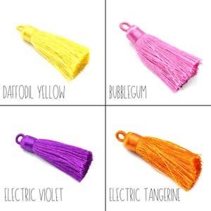 Tassel Pendants | 2 inch Wrap Cap Tassels | Threaded Tassel - Silk/Polyester