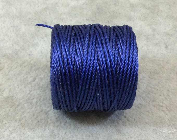 FULL SPOOL - Beadsmith S-Lon 400 Capri Blue Nylon Macrame/Jewelry Cord - Measuring 0.9mm Thick - 35 Yards (105 Feet) - (SL400-CB)