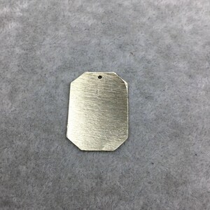 20mm x 29mm Gold Brushed Finish Octagon Blank Plated Copper Components for Jewelry Making