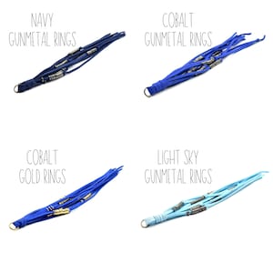 Long Tassel | 10 inch Faux Suede Leather Tassel Pendant with Stacked Rings | Tassels for Jewelry Making | Bag Tassels | Keychain Tassel