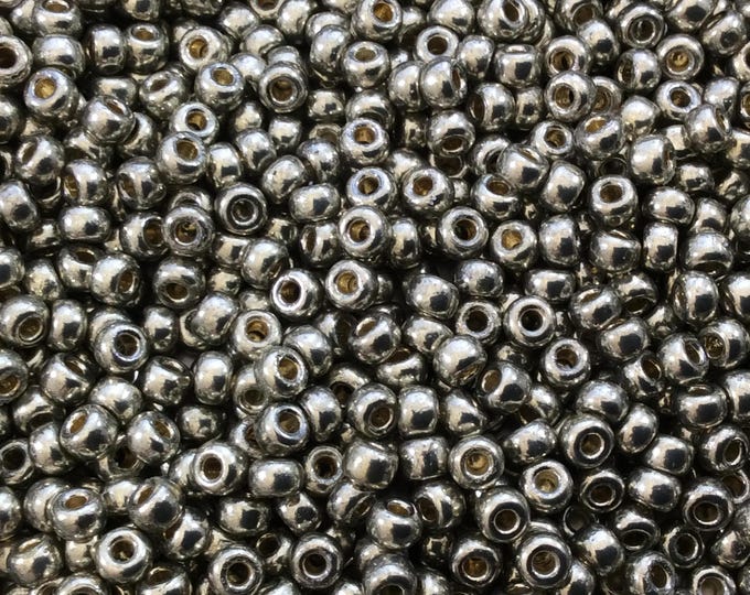 Size 8/0 Duracoat Galvanized Smoky Pewter Genuine Miyuki Glass Seed Beads - Sold by 22 Gram Tubes (Approx. 900 Beads per Tube) - (8-94221)