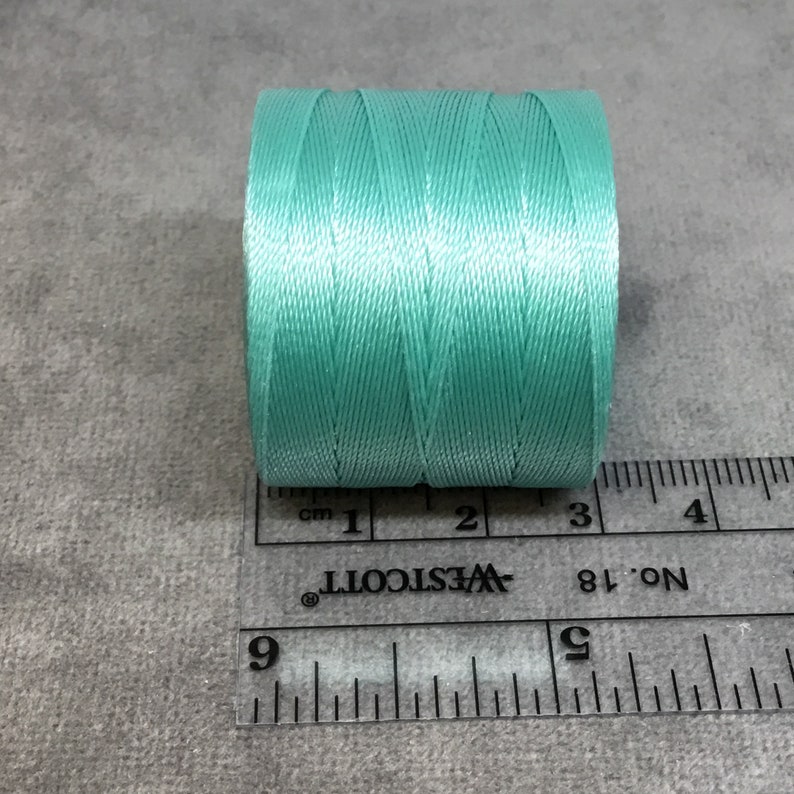 861 Feet 287 Yards Measuring 0.12mm Thick Beadsmith S-Lon 70 Vintaj Jade Green Nylon MacrameJewelry Micro Cord FULL SPOOL