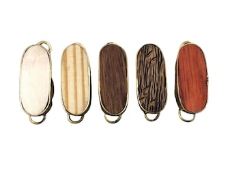 Wood Connectors | Wood Link Jewelry Findings | Wooden Oval Connector