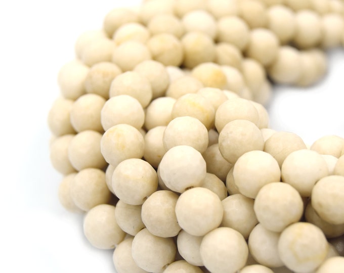 River Stone Beads | Natural Faceted Gemstone Beads- 4mm 6mm 8mm 10mm 12mm Available