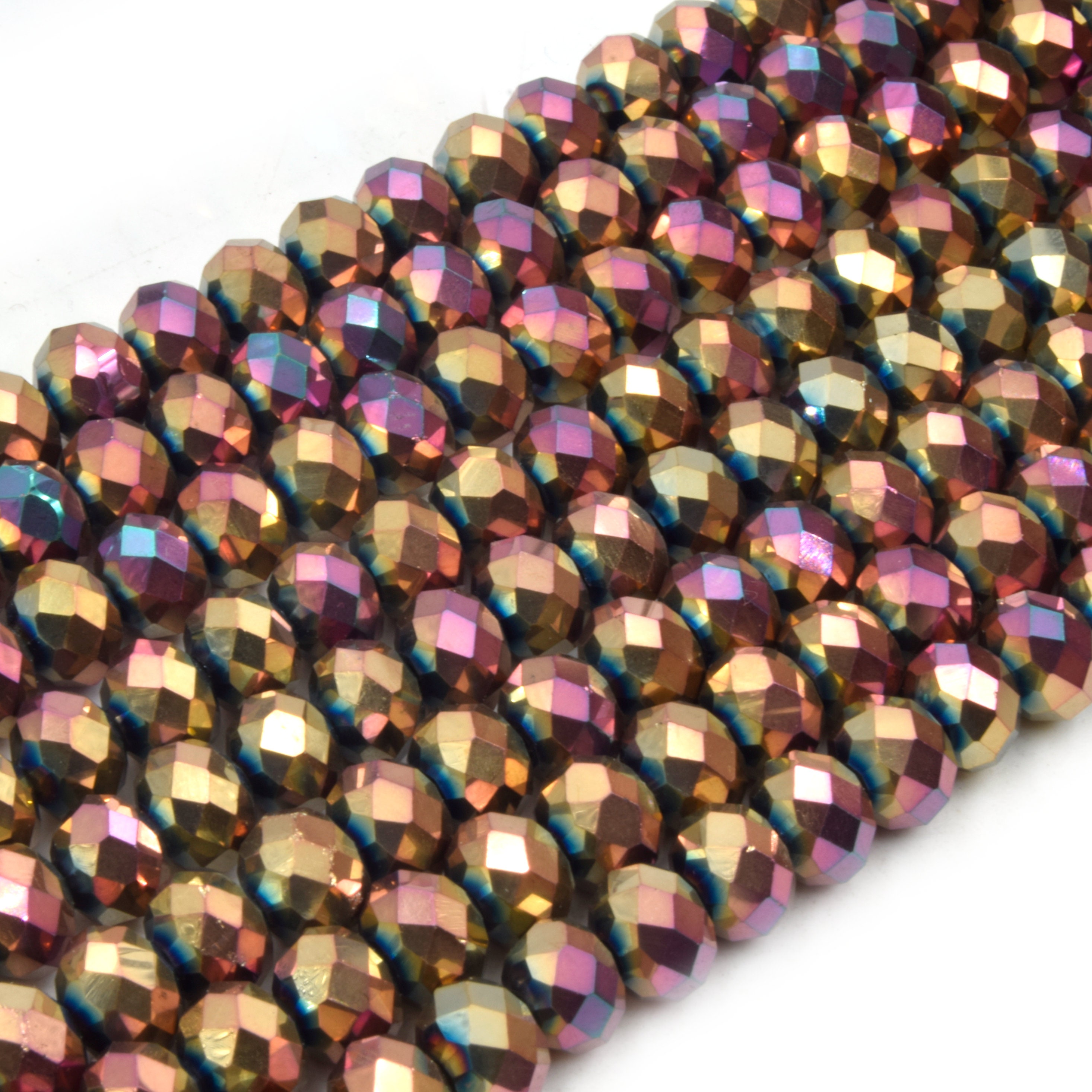 100 PZ 4/6/8mm Perline di Cristallo Austria di Lusso per la Produzione di Gioielli AB Colore Perline di Vetro Sfaccettato Braccialetto FAI DA TE Orecchini collana  36