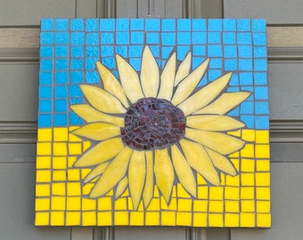 Ukraine Flag Sunflower Mosaic