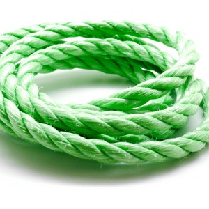 2 mètres de corde nylon 3 brins verte 10 mm