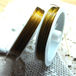 Bobine fil d'acier inoxydable gainé 0,38 à 0,7 mm