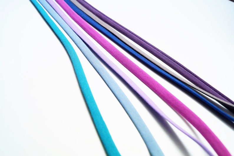 7 mm bora bora ribbon 1 meter spaghetti Frou Frou lagoon blue