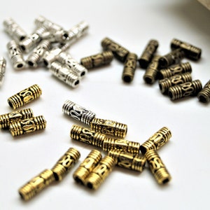 Perles métal tubes 83 mm par 20 image 9