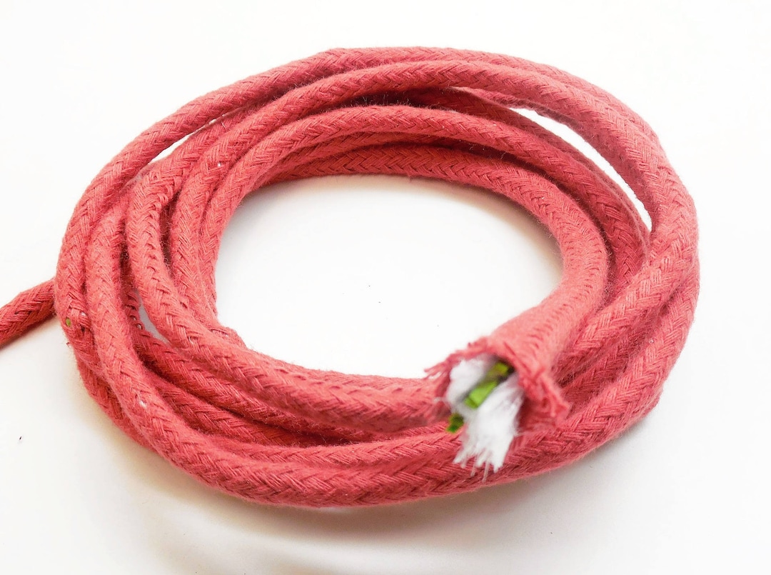 1 Meter Braided Rope in Cotton Rust Terracotta, 6 Mm - Etsy