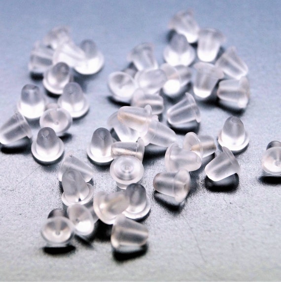 Lot 840 Fermoirs Transparents Pour Boucles D'Oreilles | 5 Styles Différents (Boule, Fleur, Tubes...) | DIY Bijoux - 3