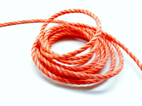 2 Meters of Cord Nylon 3 Strands Orange 6 Mm -  Canada