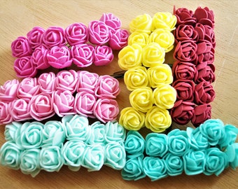 Mini foam roses bouquets 20 mm