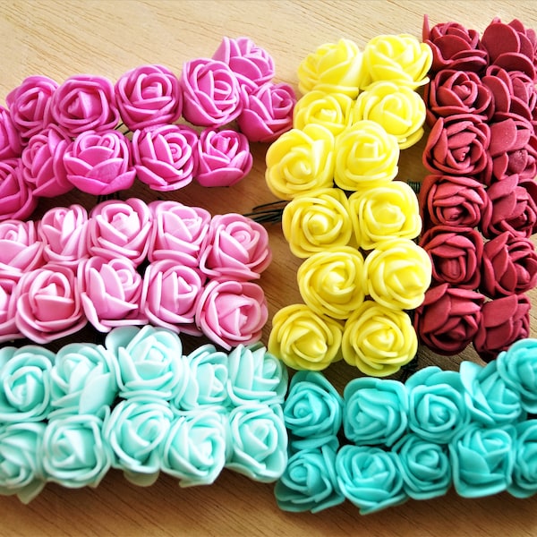 Mini foam roses bouquets 20 mm