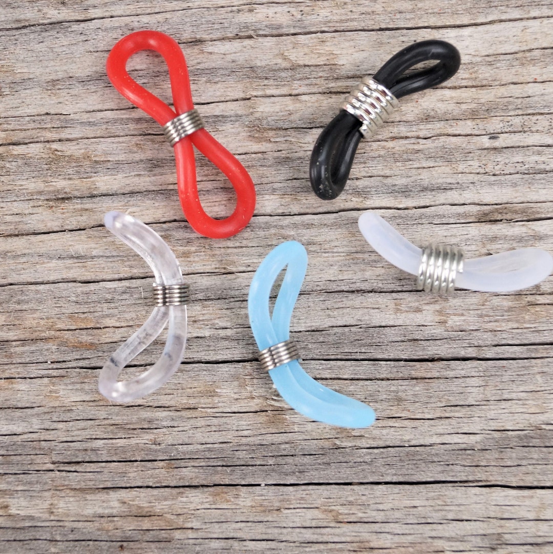 Cordon à Lunettes Transparent En Silicone Fin Avec Oeillets - 70 Cm
