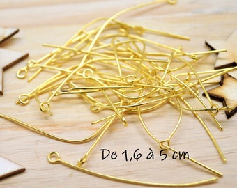 100 stems gold with buckle 1,6 cm to 5 cm