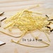 100 stems gold with buckle 1,6 cm to 5 cm 