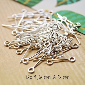 100 stems silver with buckle 1,6 cm to 5 cm image 1