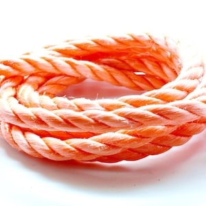 2 Meters of Rope Nylon 3 Strands Orange 10 Mm - Etsy