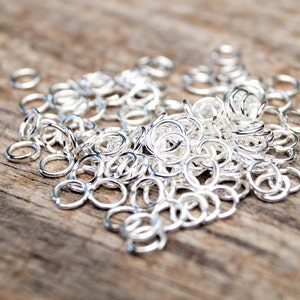 Open metalen ringetjes 6 mm Argent