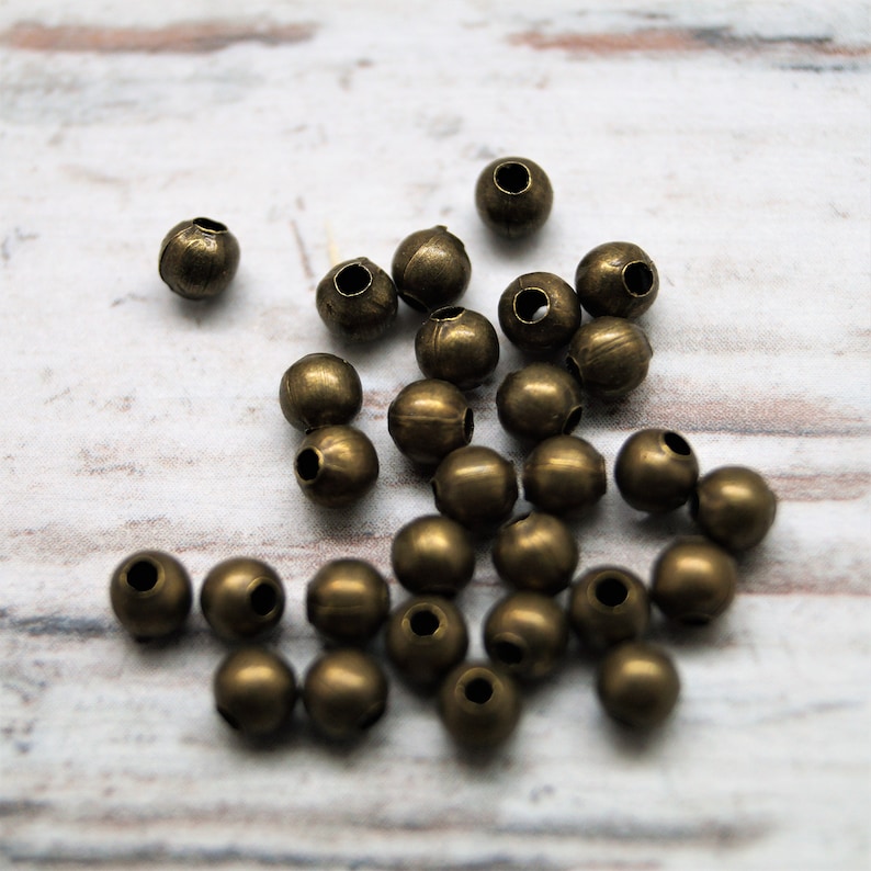 Perles rondes bronze 2/3/4 mm image 8