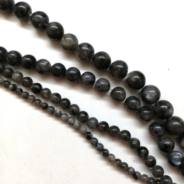 Larvikite beads 4/6/8/10 mm