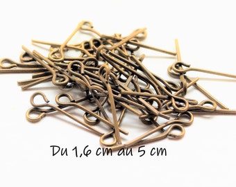 100 stems bronze with buckle 1,6 cm to 5 cm