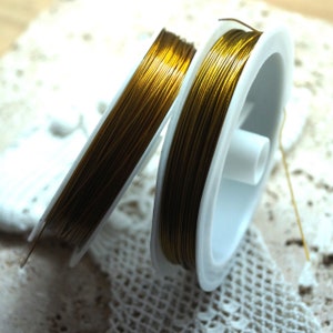 Bobine fil d'acier inoxydable gainé 0,38 à 1 mm