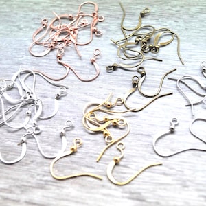 Supports boucles d'oreilles crochets 19*12 mm