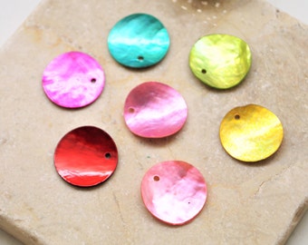 Shell sequins 18 mm, set of 10