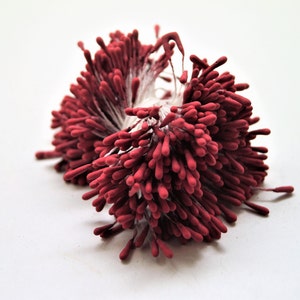 Étamines pour fleurs artificielles avec épaisseur de 1,5 mm Rouge