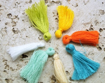 Pompons franges en coton 27 mm
