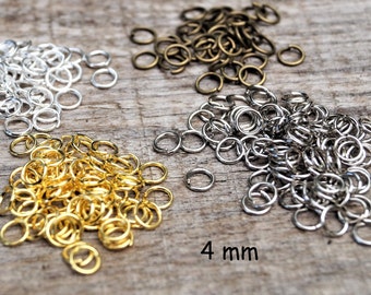 Open metalen ringetjes 4 mm