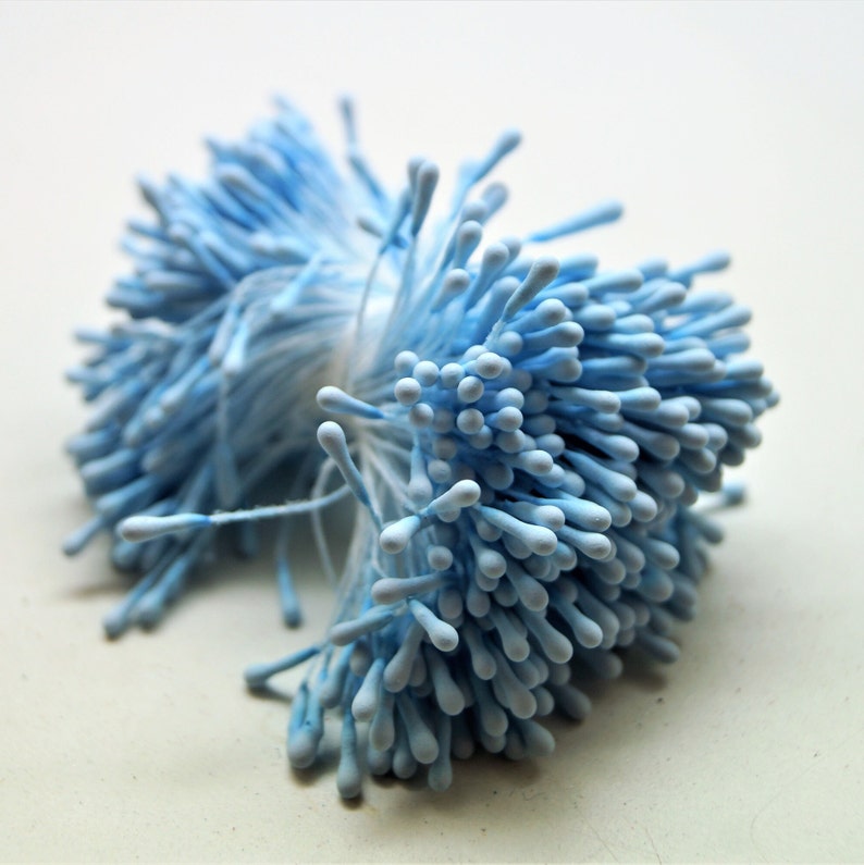 Étamines pour fleurs artificielles avec épaisseur de 1,5 mm Bleu