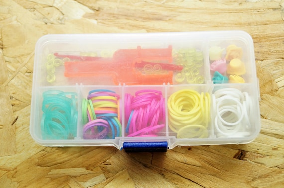 Rainbow Loom Kits Rubber Bands  Elastic Rubber Loom Bands Set Box