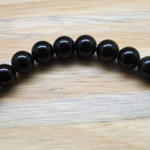 Perles obsidienne 4/6/8/10 mm Perles 10 Mm