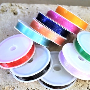 Filo elastico multicolore da 0,8 mm su bobina da 8 metri