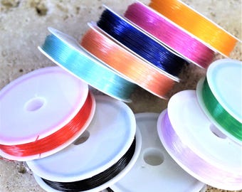 多色弾性ナイロン糸 0.8mm 10巻 - Etsy 日本